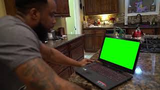 Cash Nasty punches a laptop Green Screen