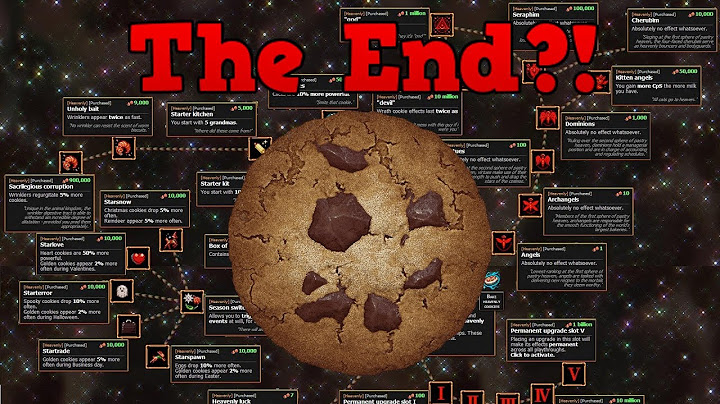 reaching the end of cookie clicker
