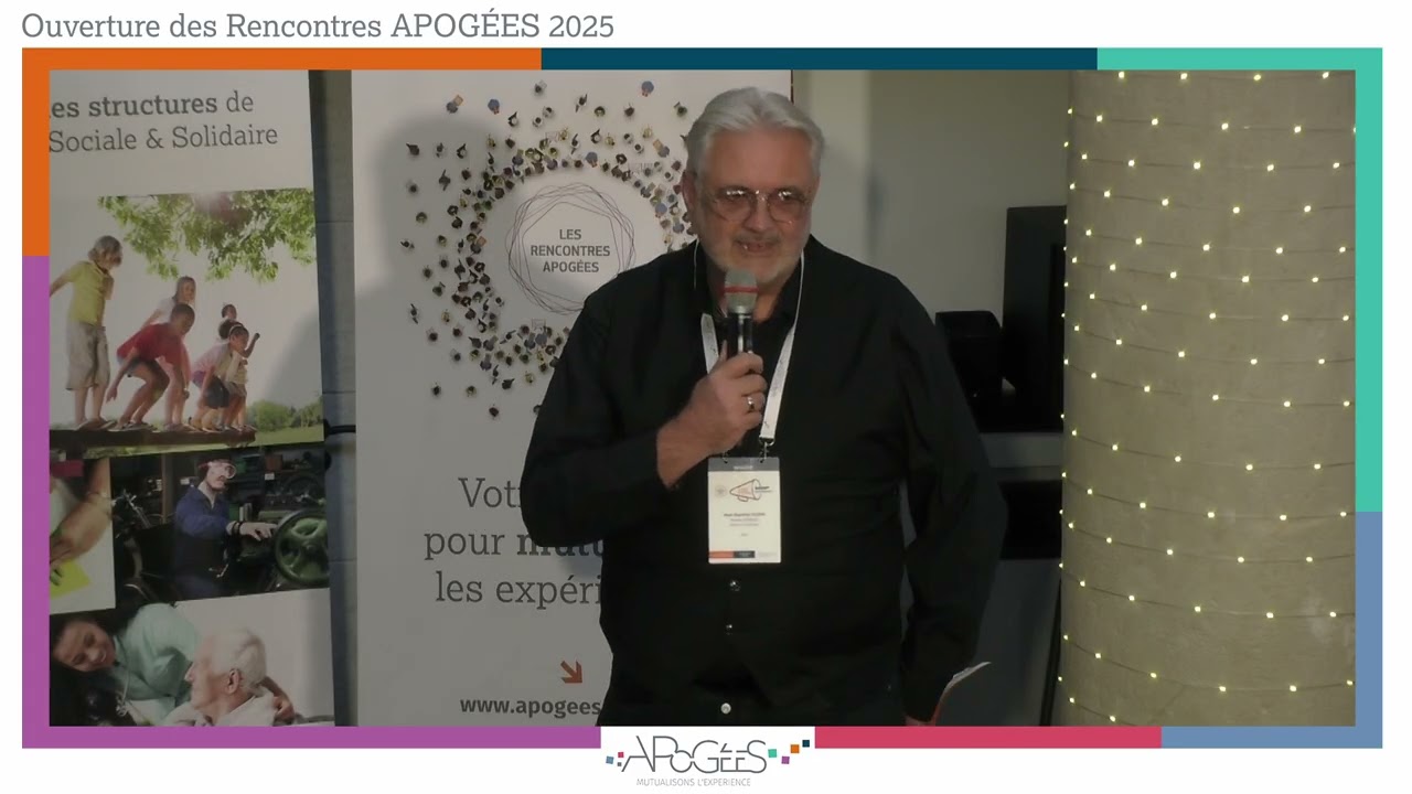 Rencontres APOGÉES : Ouverture par Jean-Baptise Oudin, Directeur Général du Réseau APOGÉES.