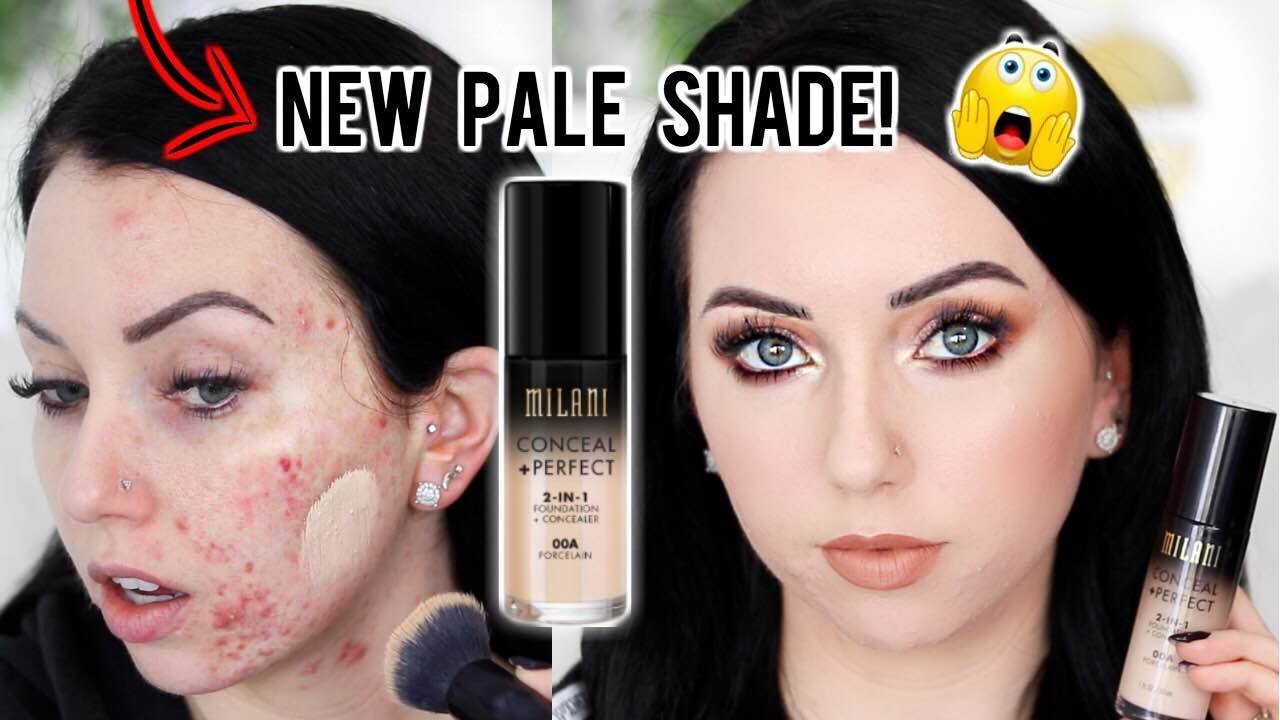 NEW SHADE! MILANI CONCEAL + PERFECT 2 in 1 Foundation {First Impression  Review & Demo!} - YouTube