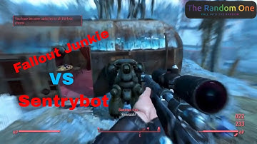 Fallout 4 - Badass Junkie vs Sentrybot
