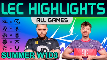 LEC Highlights Week1 Day3 LEC Summer 2023 All Games By Onivia