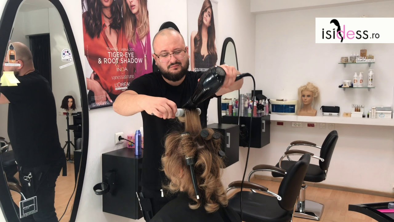 Bucle din perie Salon Isidess - YouTube