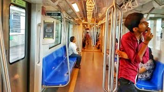 Chennai Metro Green Line(Line 2)short travel | Onboard announcements | Rainy climate [November 2015]