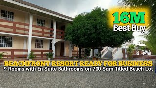 Sunset Facing Beachfront Resort Ready For Business For Sale In Palauig, Zambales