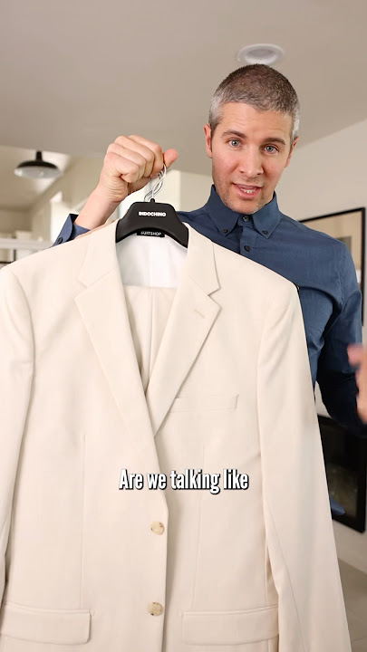 Sand Colored Suit with a Navy Shirt & Floral Tie?!?