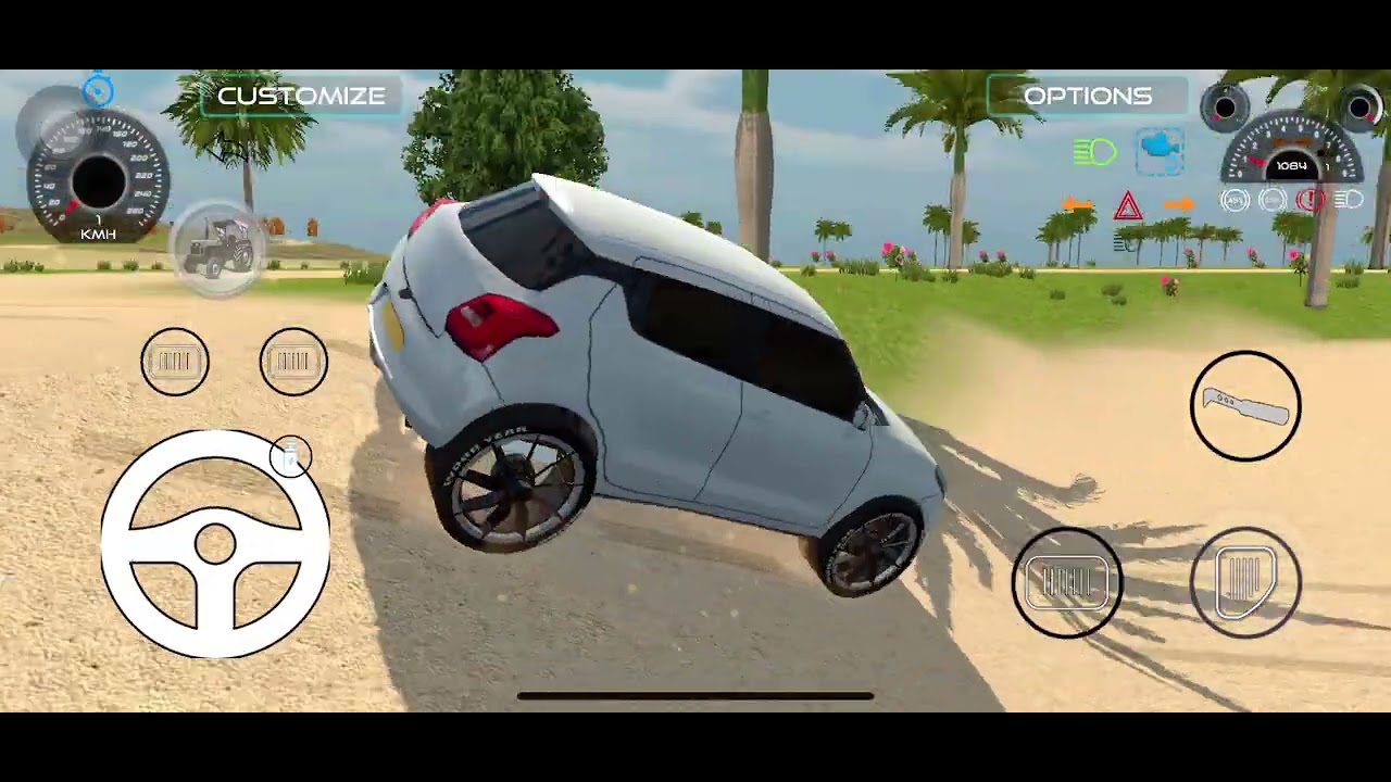 White car 🚘 stunt