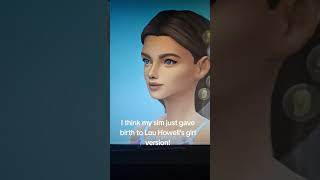 My sim just gave birth to Lou Howell's girl version #sims4 #simscommunity