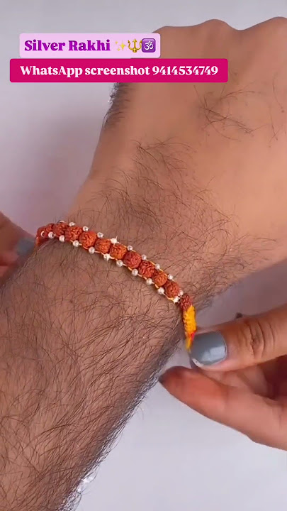 SILVER RAKHI ❤️#order #rakhi #tranding #rakshabandhan #love #goldjewellery #silver #beautiful#behinD