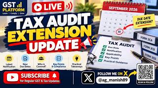 Details TAX AUDIT DUE DATE EXTENSION Update