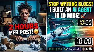 🚀I Built a Blazing Fast AI Blog Generator in 10 Minutes | FastAPI + LangChain + Groq