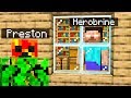 What's inside HEROBRINE's Minecraft House..?