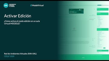 Activar edición - Edición de Aula Virtual en Moodle