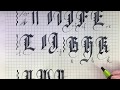 Calligraphy gothic заглавные буквы. Готика: упражнения для плоского пера Pilot Parallel Pen. 哥特式