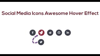 Social Media Icons Awesome Hover effect [HTML] [CSS3]