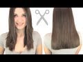 how to cut hair straight