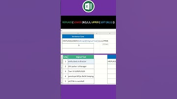 How to Capitalize First Letter of First Word in Excel | Sentence Case in MS Excel
