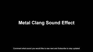 Metal Clang Sound Effect