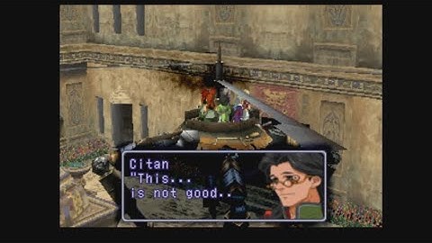 Xenogears (1998) - Fatima Castle - Maison rescues Bart, Sigurd, and Citan