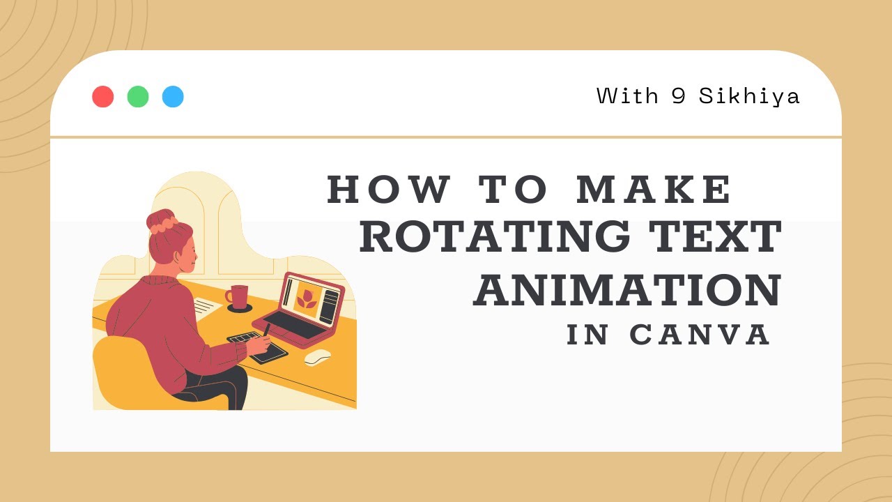 Rotaining Text Animation How to create a rotating text animation in Canva - YouTube