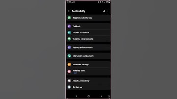 Short Samsung Galaxy S22 Ultra : How to enable or disable talkback through accessibility button