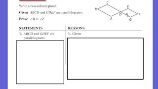 7 2 Parallelogram proof