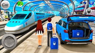🚆 Kia Carnival Meets Korean High-Speed Train! | 3D Driving Class Gameplay | GaMiNg WiTh ArYaN screenshot 5
