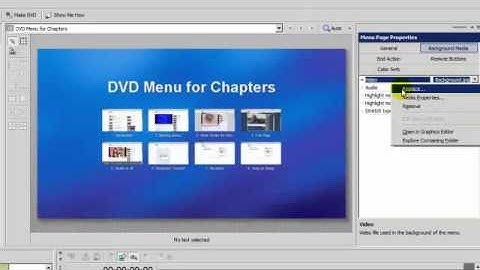 Create DVD Menu Using Sony DVD Architect