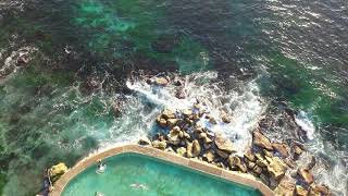 Bronte Baths, Bronte Beach, Sunrise, August 21, 2020--By Drone