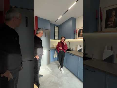 Угловая кухня 1760х3570 #угловаякухня #дизайнинтерьера #дизайнмебели #крашеныефасады