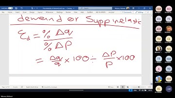 DSC1520 online class (10 March 2025): Price elasticity of demand and supply.