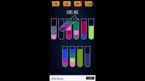 Water Sort Puzzle - Color Liquid Sorting Game Level 802 Solution