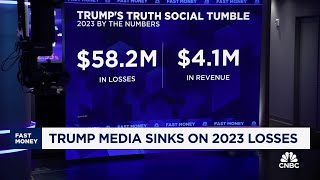 Trump Media's 2023 losses add up to more than $58 million, stock sinks