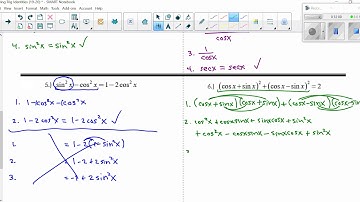 Verifying Trig Identities (day 2)
