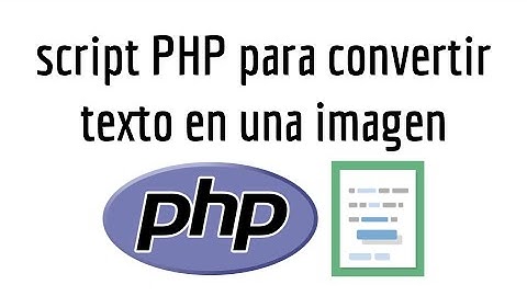 script PHP para convertir texto en una imagen
