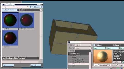 LightWave plugin - SurfaceLibrary