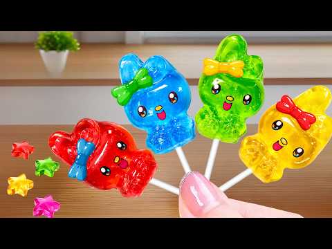 Gelatina De Conejito Y Zanahoria 🐰 Receta De Decoración De Gelatina Arcoíris En Miniatura 🥕
