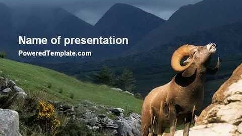 Mountain PowerPoint Template by PoweredTemplate.com