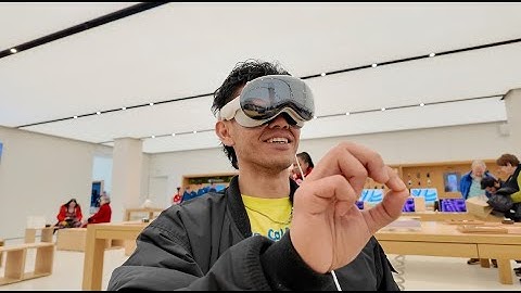 Apple VISION PRO DEMO at the APPLE STORE