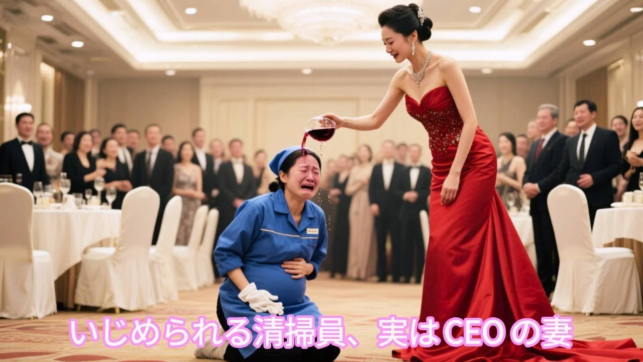 「日本語の吹き替え」金持ちの女が妊娠中の清掃員をいじめたが、彼女が妊娠しているのは CEO の子供だった！CEO が間に合って彼女を救った！  #人気短編ドラマ