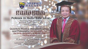 INAUGURAL LECTURE by PROFESSOR DR. MOHD RAFIE JOHAN
