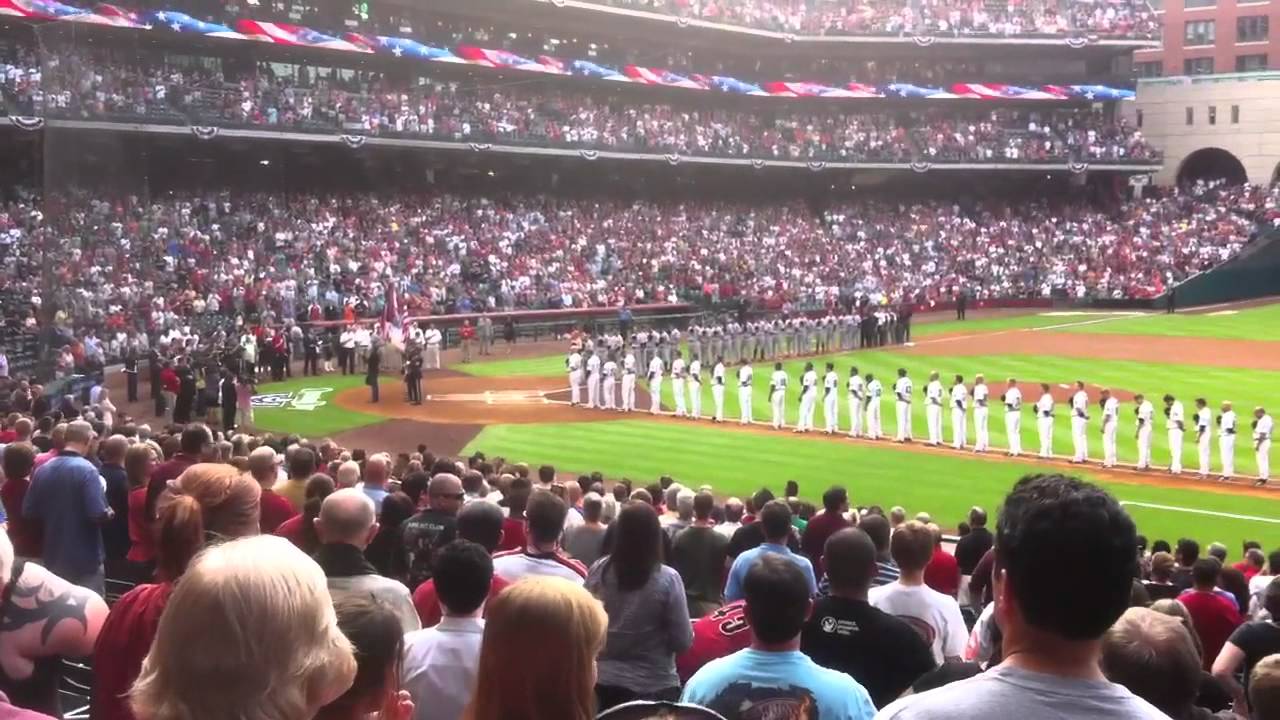 National Anthem Opening Day 2012 Houston Astros YouTube