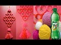 Plastic Bottle Wall hanging ShowPiece | DIY Home Decoration Handmade with plastic bottle and woolen