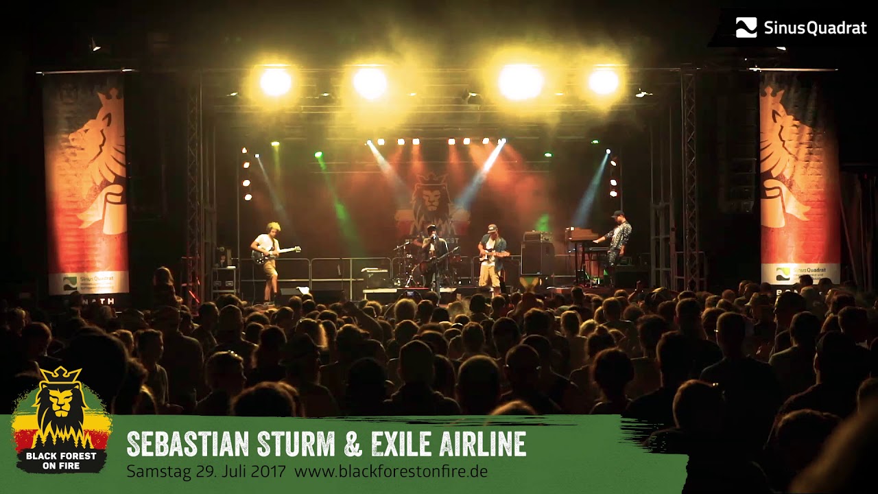 Sebastian Sturm & Exile Airline beim Black Forest on Fire Reggae Festival 2017 in Berghaupten