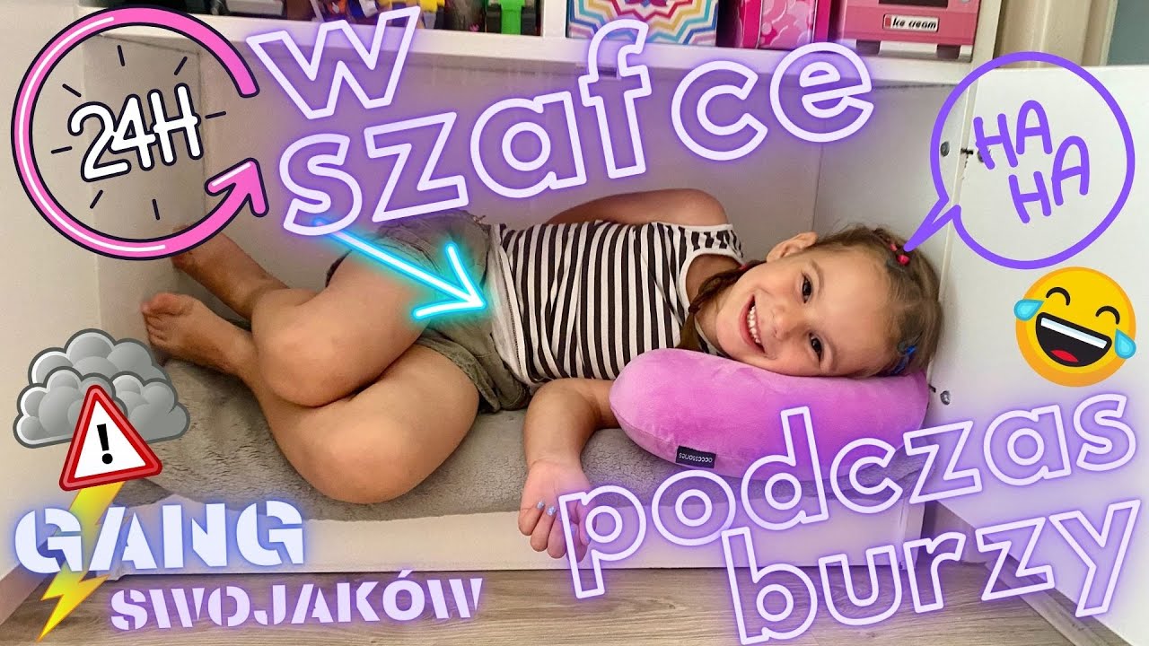 24h w szafce podczas burzy😱⛈ Mega challenge z Gangiem Swojaków🤩🔥