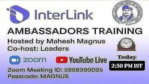 InterLink Afternoon Live 05-12-2025 Ambassadors Onboarding Members Training Session