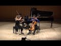 Trio zeliha  chostakovitch trio avec piano n2 en mi mineur op67   festival musique  flaine