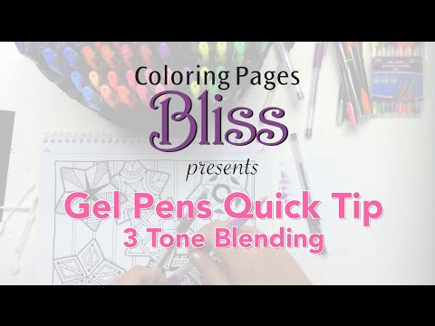 Gel Pen Coloring: Part 2 - Doodles & Textures 