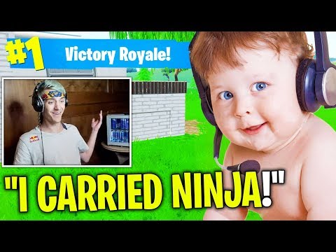 7 CUTEST KIDS Who Played With Fortnite STREAMERS! (Tfue, Ninja)