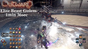 【OUTWARD】 物质世界 | Boss | Elite Beast Golem X OP Chakram Hex build